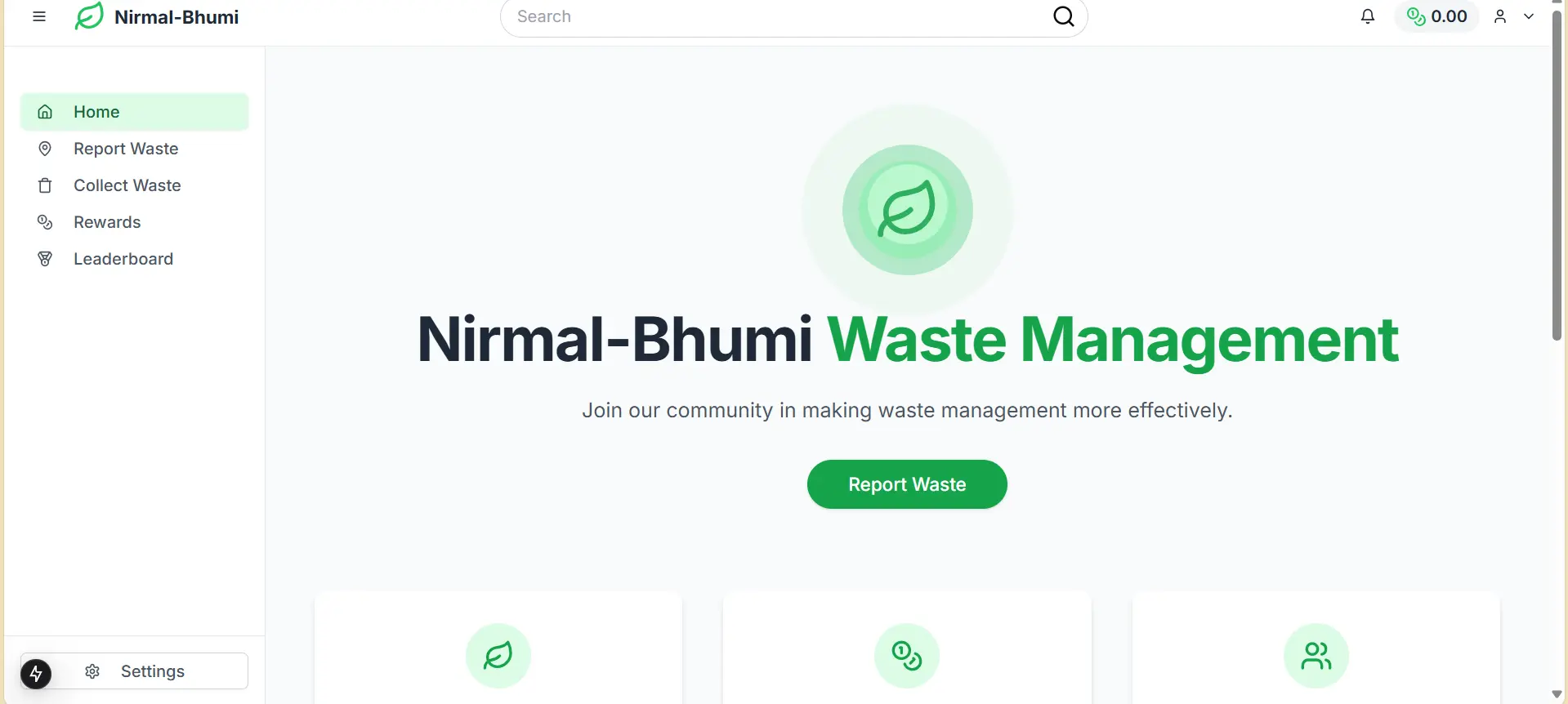 Nirmal Bhumi website preview image